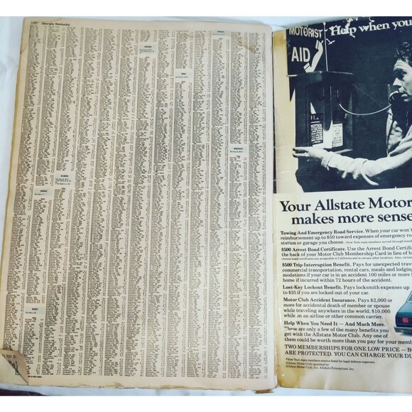 1983 Allstate Road Atlas United States, Canada Mexico Motor Club Pre Owned - Picture 15 of 16